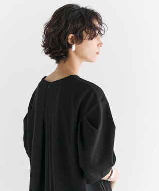 #Newans 【セレモニーにも/洗濯機可】パフスリーブロングワンピース​ ブラック