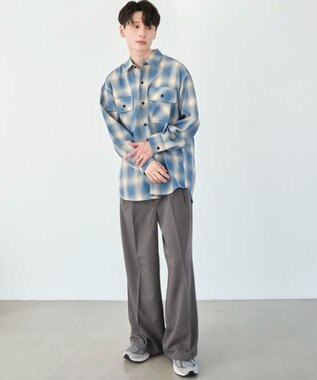 WEGO 【ユニセックス着用ITEM/SMLサイズ展開】バギースラックス ダークグレー