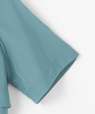 J.PRESS LADIES S 【WEB限定カラーあり・洗える・速乾・接触冷感】リライムライトローン バックフリル ブラウス スモーキーミント系