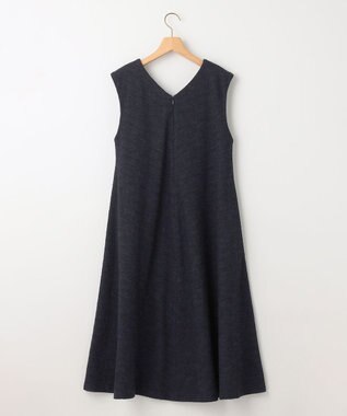 組曲 ファンシーツイード Vネックジャンスカ ネイビー系