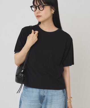 AMERICAN HOLIC 【2点セット】レイヤードシアーTシャツ Black