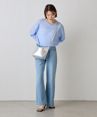 russet ソフトレザーシンプルショルダーバッグ【silver】(CE-1462) Silver