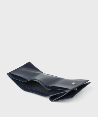 Paul Smith マーケトリー ブライトストライプ ラビット 3つ折り財布 ネイビー