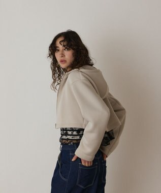 GRACE CONTINENTAL パーカーコンビトレンチ ベージュ