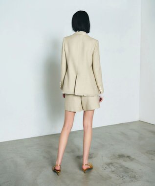 GRACE CONTINENTAL ツイードテーラージャケット ベージュ