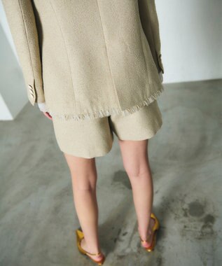 GRACE CONTINENTAL ツイードテーラージャケット ベージュ