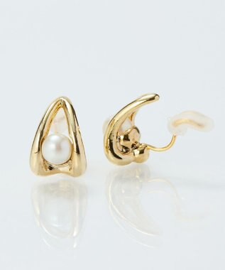 Phoebe 【痛くないシリーズ/金属アレルギー対応】ドロップパールライトフィットイヤリング　ゴールド ゴールド