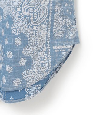 J.PRESS MEN 【KING SIZE】ペイズリーバンダナプリント シャツ ダルブルー系5