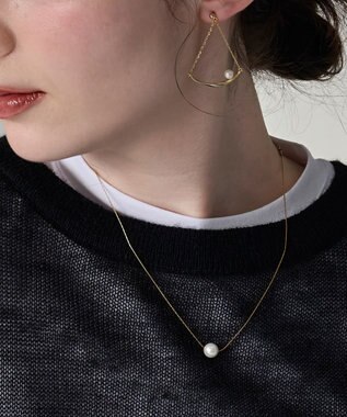 Phoebe 【金属アレルギー対応】ワントップパールネックレス　ゴールド/サージカルステンレス ゴールド