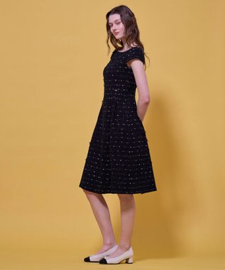 TOCCA FLOWER HIDE AND SEEK ドレス ブラック系