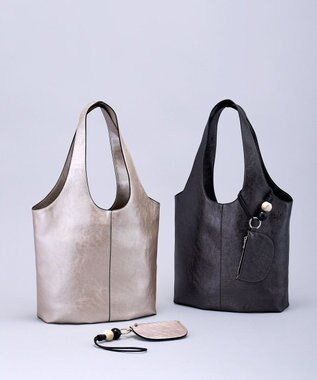 MioFIRANO STONE A001 トートバッグ マルチケース付き A4サイズ対応 SILVER