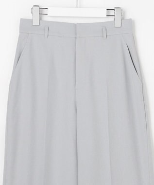 ANY SIS L スマートビューティストレッチベルト ワイドパンツ グレー