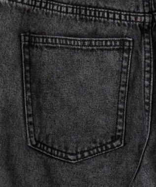 WEGO 【キッズITEM】イージーバレルレッグデニムパンツ（JUNIOR） デニムブラックソノタ