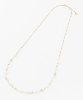  ロンデルロングパール調 ネックレス