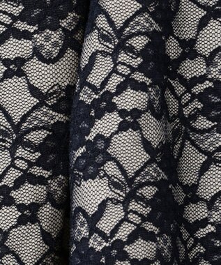 ANY KIDS レースボンディング ワンピース ネイビー系バイカラー