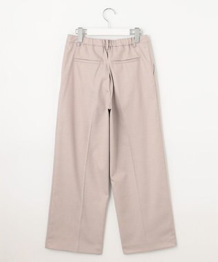 J.PRESS LADIES 【洗える】T/Rシャークスキン セミワイド パンツ ピンク系