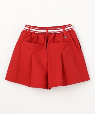 PW CIRCULUS 【WOMEN】ボックスプリーツショーツ ゴルフウェア レディース レッド系