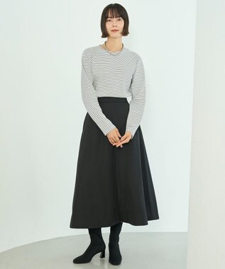 UNFILO パデッドスカート ブラック
