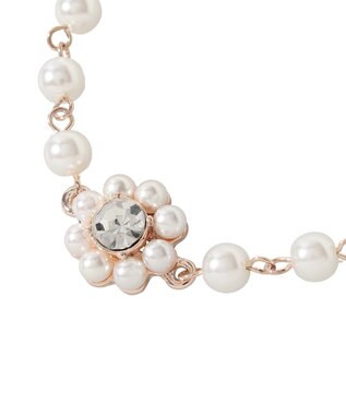 Maison de FLEUR パールフラワーブレスレット Pink Gold