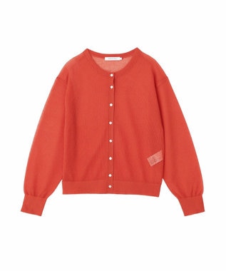 AMERICAN HOLIC シアーリブニットカーディガン Red