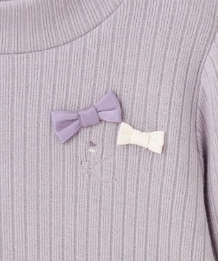 組曲 KIDS 【110-140㎝】ファー トレーナー ライトグレー系