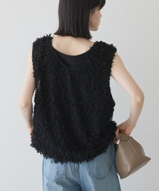 AMERICAN HOLIC 【前後2WAY】フリンジベスト Blue