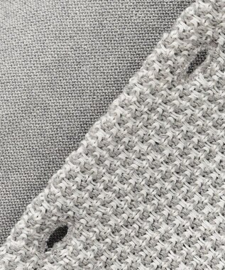 JOSEPH ABBOUD 【キングサイズ・清涼感】洗える！ストローヤーンニット ベスト ライトグレー系