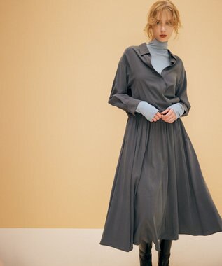 組曲 バウンディングシャーティングカシュクール ブラウス グレー系