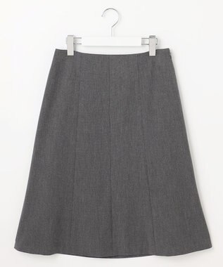 J.PRESS LADIES L 【洗える】T/Rアルガンシルク フレア スカート ライトグレー系