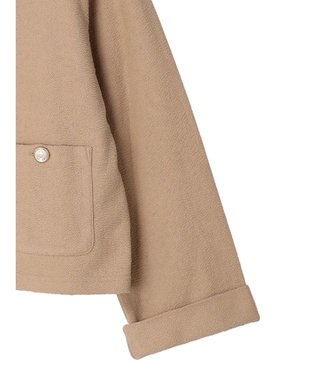 earth music&ecology 金釦スラブカーディガン Beige