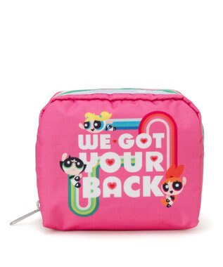 LeSportsac SQUARE COSMETIC/パワーパフ ガールズピンクスクエアコスメティック