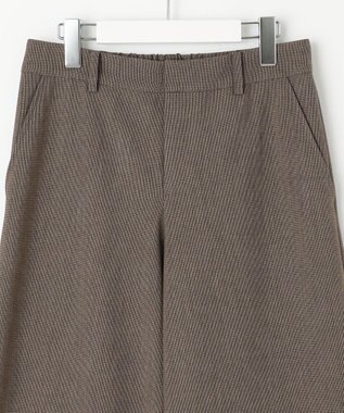 J.PRESS LADIES 【WEB限定カラーあり・洗える】T/Rアルガンシルク ワイド パンツ ブラウン系