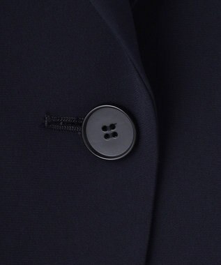 23区 【セットアップ対応/洗える】トリアセダブルジョーゼット テーラード ジャケット ネイビー系