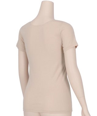 Wing インナー オーガニックコットン100％(身生地部) 吸汗速乾性(身生地部) ゆったり設計 【綿の贅沢 オーガニック】 3分袖 半袖 EL1371 ウイング／ワコール ベージュ