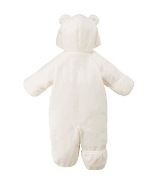 MIKI HOUSE HOT BISCUITS 【ミキハウス】【50-70cm】 マイクロファー ツーウェイオール 白×黄