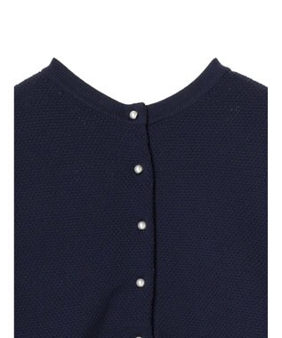 Green Parks ２ｗａｙ　パール釦ニットプルオーバー Dark Navy