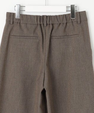 J.PRESS LADIES 【WEB限定カラーあり・洗える】T/Rアルガンシルク ワイド パンツ ブラウン系