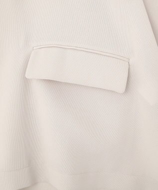 YECCA VECCA 【マシンウォッシャブル】シアージャケット Gray Beige