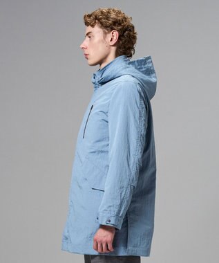 JOSEPH HOMME 新素材【高機能素材/ライナードッキング対応】トラセアナイロンタッサー　モッズコート スカイブルー系