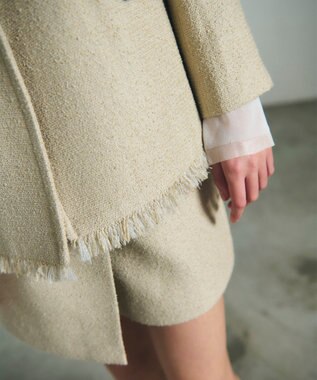 GRACE CONTINENTAL ツイードテーラージャケット ベージュ