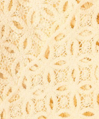 UNFILO L 【前後着用可能】ラッセルレース 2WAYプルオーバー イエロー