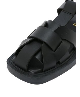 Green Parks ・Ｕｎａ　ｇａｒｄｅｎｉａ　スクエアトゥグルカサンダル Black