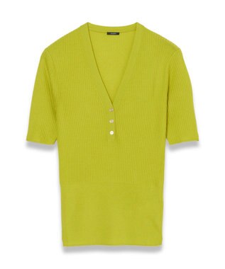 【洗える】メリノリブ　ニットTEE