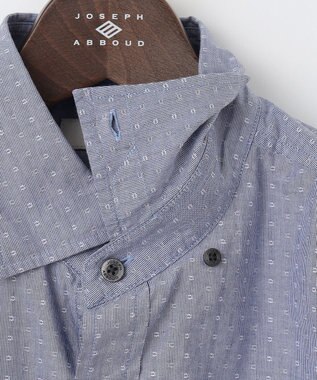 JOSEPH ABBOUD 【オーガニックコットン使用】 オーガニックコットンドビーシャツ サックスブルー系7