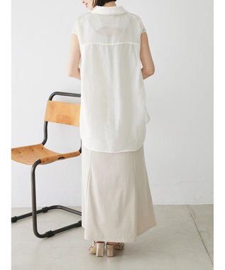 Green Parks ショルダースリット２ＷＡＹシャツ Off White