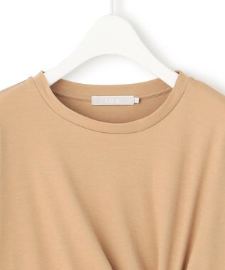 ICB L 【接触冷感・UVケア・吸水速乾・洗える】グレースジャージー イレギュラーヘムカットソー チノベージュ系