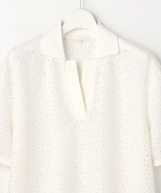 自由区 ラッセルレースジャージー トップス オフ