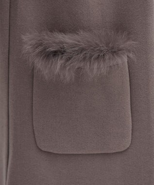 Tiaclasse 【2WAY】さらっと羽織れるFOXファーコート モカ