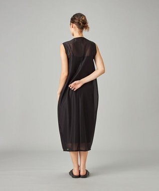 Chacott シアーコクーンワンピース ブラック