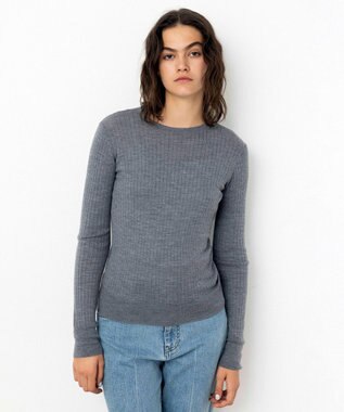 【Nave・手洗い可】リュクスウール クルーネックニット